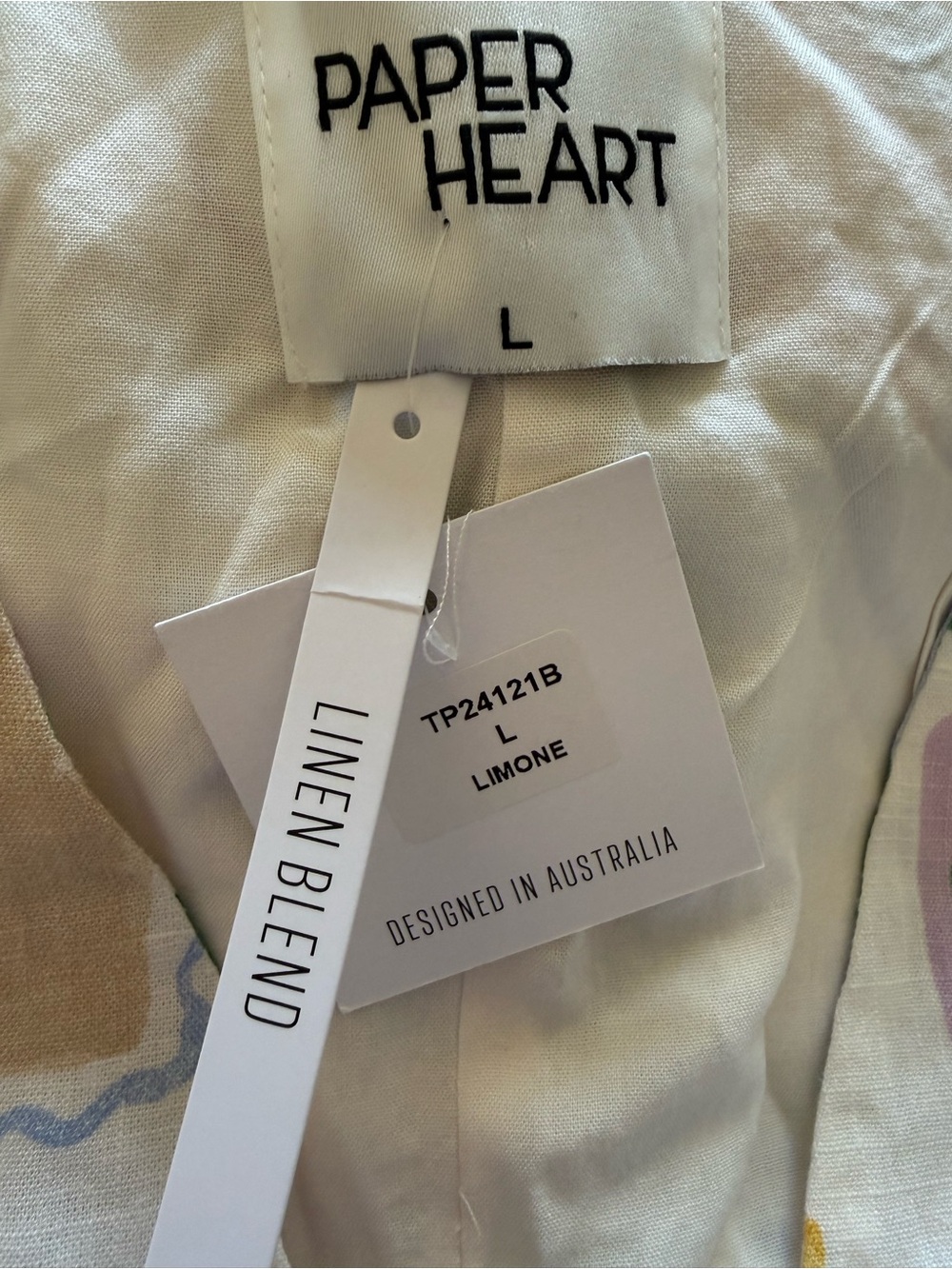 Paper Heart, large, linen blend vest - Picture 2 of 13
